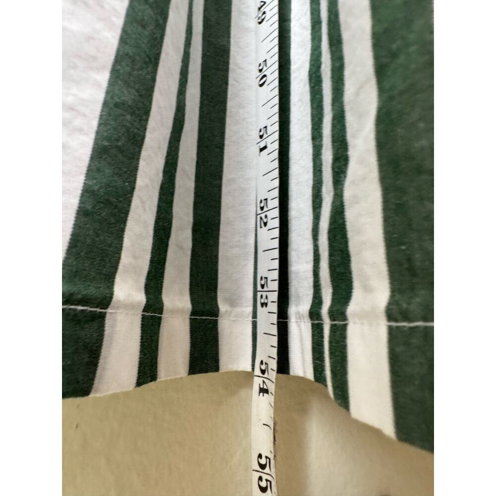 J.Crew Factory Striped Tiered Midi Dress Green White XL - Picture 16 of 16